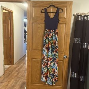 Hi lo , criss cross open back, dress